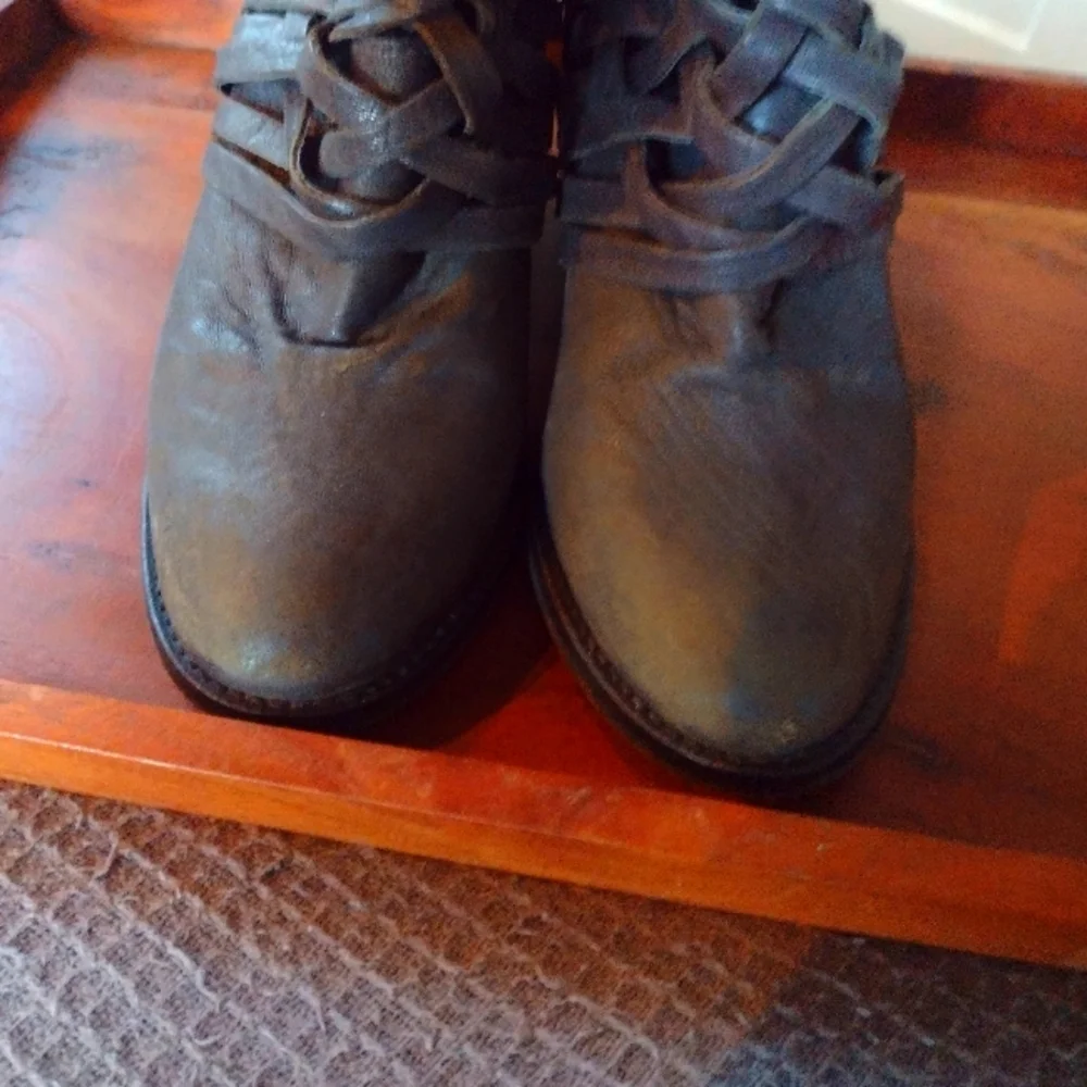 Free People Carrera Woven Leather Ankle Boots - Picture 6 of 11